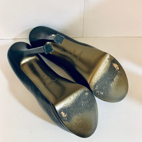 Saint Laurent TRIBTOO 105 Black Leather Pump - Picture 8 of 8